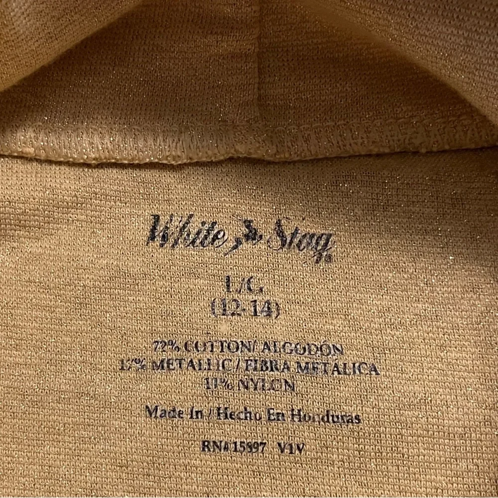 WHITE STAG  Women’s Turtleneck Sweaters Gold/Silver Shimmer Size L/G (12-14) - Picture 4 of 5